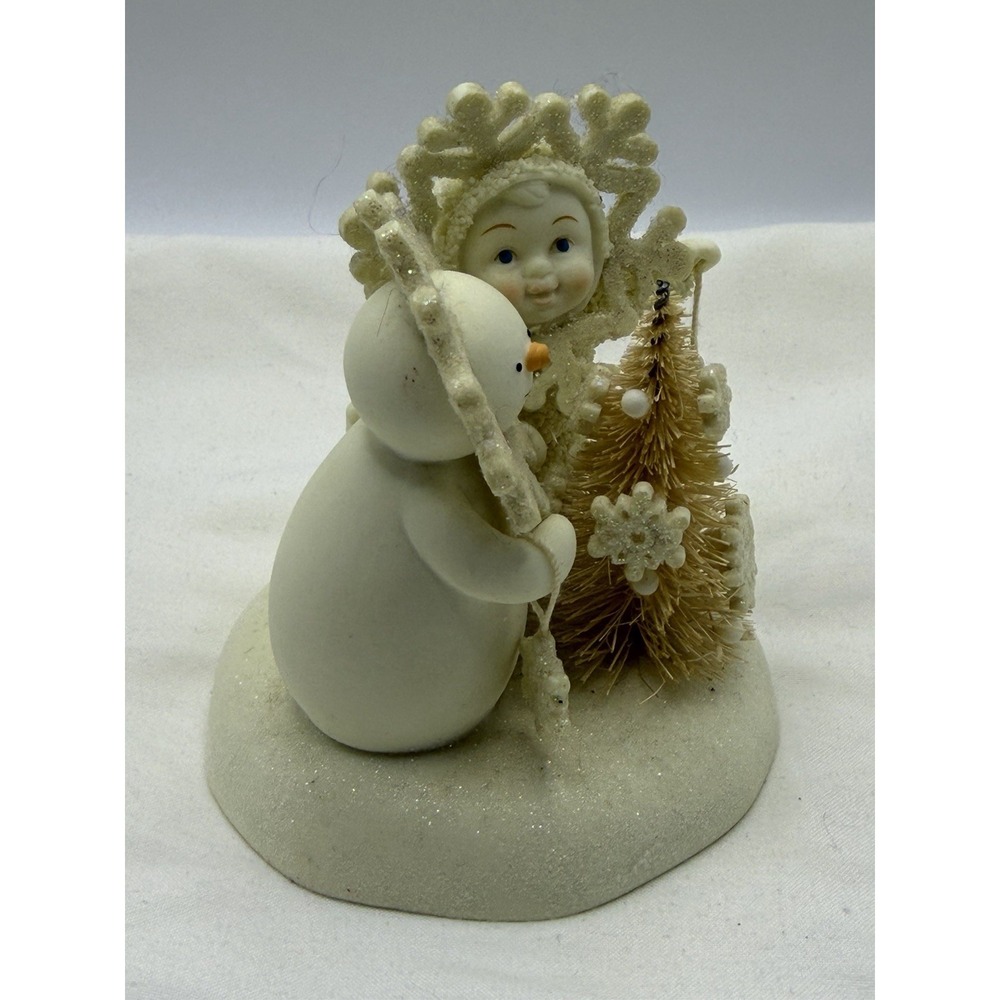 Adorable Department 56 Snowbabies Snowflake Magic Tree Snowman is magical. READ - Picture 3 of 8